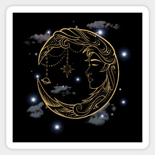 Goddess of the Moon Sticker